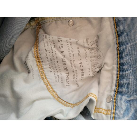 Levi's 514 Men Jeans 32x34 Blue Denim 5 Pocket Straight - Picture 9 of 9